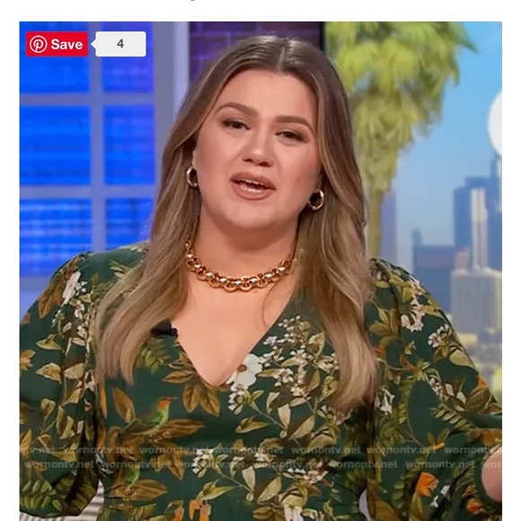 Cara Cara Millbrook Floral Dress in Green Botanical Birds in Size XS - Picture 16 of 16